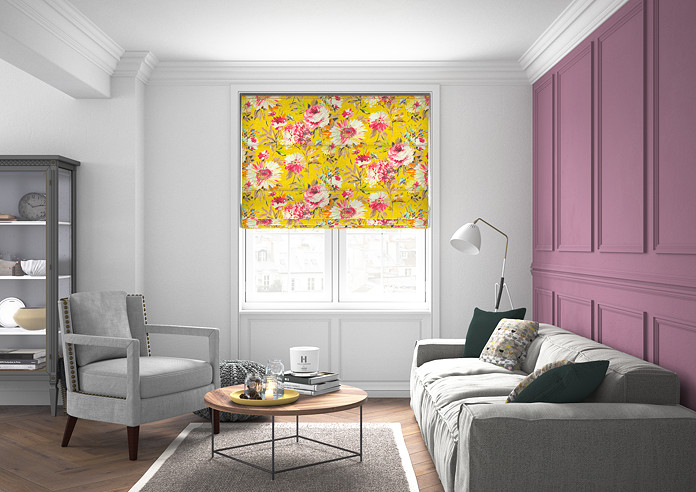 Capri, Yellow - Roman Blind - Image 5